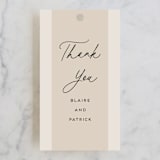 "By Your Side" - Wedding Favor Tags in Parchment by Kaydi Bishop - Front