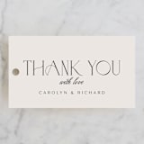 "nocturne" - Wedding Favor Tags in Tan by chocomocacino - Front