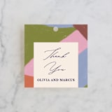 "Colorful Moment" - Wedding Favor Tags in Pop by Pati Cascino - Front