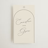 "Golden Ring" - Wedding Favor Tags in Champagne by Nicoletta Savod - Front