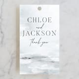 "Perspective" - Wedding Favor Tags in Fog by Nicoletta Savod - Front