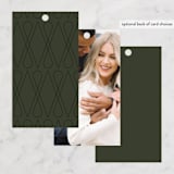 "Entwined" - Wedding Favor Tags in Forest by Owl and Toad - Back of Card Options