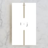 "Side by Side" - Wedding Favor Tags in Pearl by Kim Dietrich Elam - Front