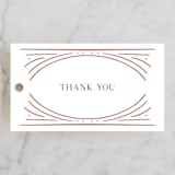 "Glam" - Wedding Favor Tags in Pearl by Summer Winkelman - Front