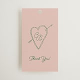 "Crazy Little Thing Called Love" - Wedding Favor Tags in Avocado by Helena Vitto - Front