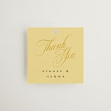 "Bloom" - Wedding Favor Tags in Island Citrus by Morgan Kendall - Front