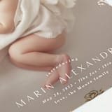 "sparkling florals" - Birth Announcements in Sand by Kate Ahn - Detail