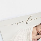 "Blissful Welcome" - Birth Announcements in Fawn by Olivia Raufman - Detail