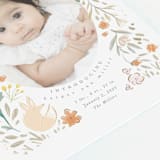 "Garden Fox" - Birth Announcements in Peach by Hannah Williams - Detail