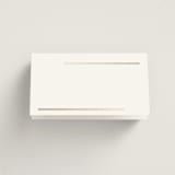 "Formal lines" - Foil-Pressed Place Cards - Beef in Quartz by Creo Study - Blank front