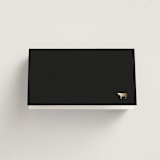 "Twilight" - Foil-Pressed Place Cards - Beef in Twilight by Sierra Lee - Blank front
