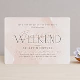 "Rose the Day Away" - Bachelorette Party Invitations in Blush by Jennifer Postorino - Front