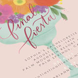 "Final Fiesta" - Bachelorette Party Invitations in Azalea by Itsy Belle Studio - Close-Up