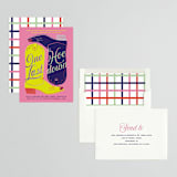 "Boots" - Bachelorette Party Invitations in Peony by Baumbirdy - Assembled