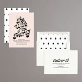 "Wife of the Party" - Bachelorette Party Invitations in Blush by Baumbirdy - Assembled