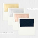"Fancy" - Confirmation Invitations in Midnight Blue by Erin Deegan - Envelope Liner Options