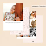 "Gilded cross" - Confirmation Invitations in Blush by Annie Holmquist - Back of Card Options