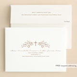 "Gilded cross" - Confirmation Invitations in Blush by Annie Holmquist - FREE Recipient Addressing