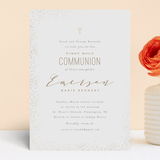 "Heavenly blessings" - Confirmation Invitations in Champagne by Creo Study - Front