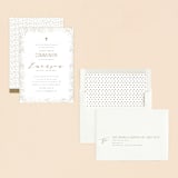 "Heavenly blessings" - Confirmation Invitations in Champagne by Creo Study - Assembled