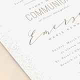 "Heavenly blessings" - Confirmation Invitations in Champagne by Creo Study - Detail
