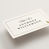 "Foil Meal Silhouettes" - Foil-Pressed Place Cards - Chicken in Vanilla by Stacy Maalouf - Detail