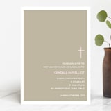 "Bisect" - First Holy Communion Invitations in Leather by Marabou Design - Front