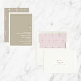 "Bisect" - First Holy Communion Invitations in Leather by Marabou Design - Assembled