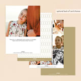 "Golden Cross" - First Holy Communion Invitations in Golden by Erin Deegan - Back of Card Options