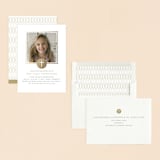 "Golden Cross" - First Holy Communion Invitations in Golden by Erin Deegan - Assembled