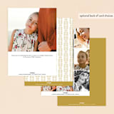 "Delicate" - First Holy Communion Invitations in Goldenrod by Sarah Brown - Back of Card Options