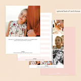 "Sleek" - First Holy Communion Invitations in Blush by Lauren Chism - Back of Card Options