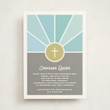 "Window" - First Holy Communion Invitations in Sky by Kim Dietrich Elam - Front