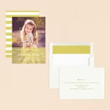"Sweet scallop" - First Holy Communion Invitations in Lime by Annie Clark - Assembled