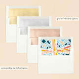 "Stained glass illustration" - First Holy Communion Invitations in Blue Sky by Ilze Lucero - Envelope Liner Options