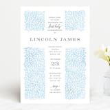 "Water drops" - First Holy Communion Invitations in Powder Blue by Michelle Taylor - Front
