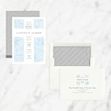 "Water drops" - First Holy Communion Invitations in Powder Blue by Michelle Taylor - Assembled