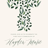 "Eden" - First Holy Communion Invitations in Cream by Haley Warner - Detail