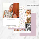 "Floral Sprinkle" - First Holy Communion Invitations in Grape by Susan Moyal - Back of Card Options