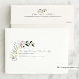 "Floral Sprinkle" - First Holy Communion Invitations in Grape by Susan Moyal - FREE Recipient Addressing