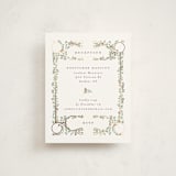 "Sapin" - Foil-Pressed Debutante Party Enclosure Cards in Snow by Gwen Bedat - Front