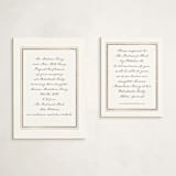 "Prelude" - Foil-Pressed Debutante Party Enclosure Cards in Monument by Leia Matt - With Invitation
