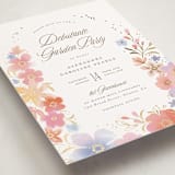 "Magic Garden" - Foil-Pressed Debutante Party Invitations in Wildflower by Paper Raven Co. - Detail