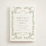 "Sapin" - Foil-Pressed Debutante Party Invitations in Snow by Gwen Bedat - Front