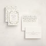 "Sapin" - Foil-Pressed Debutante Party Invitations in Snow by Gwen Bedat - Assembled