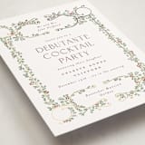 "Sapin" - Foil-Pressed Debutante Party Invitations in Snow by Gwen Bedat - Detail