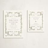"Sapin" - Foil-Pressed Debutante Party Invitations in Snow by Gwen Bedat - With Enclosure Card