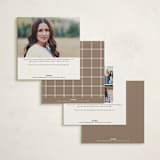 "Twin Circle" - Foil-Pressed Debutante Party Invitations in Chardonnay by Adelyn T. - Back of Card Options