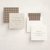 "Twin Circle" - Foil-Pressed Debutante Party Invitations in Chardonnay by Adelyn T. - Assembled