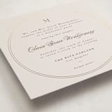 "Twin Circle" - Foil-Pressed Debutante Party Invitations in Chardonnay by Adelyn T. - Detail